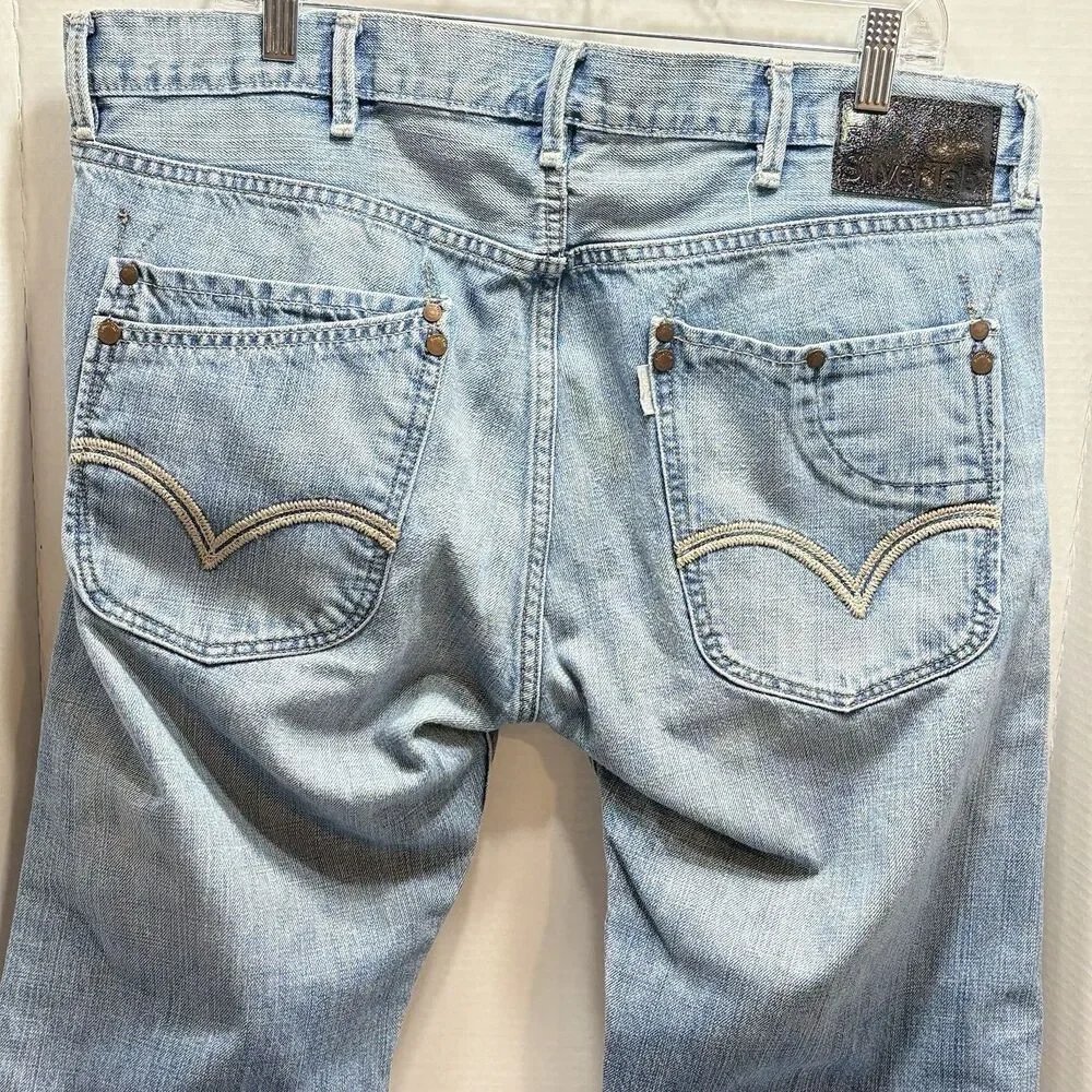 Levi’s Silvertab Men’s Jeans Y2K 2008 38x32 Straight Leg Slim Fit